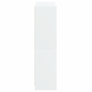 vidaXL Βιβλιοθήκη με Πόρτες Λευκή 136x37x142cm από Επεξεργ. Ξύλο 1 τεμ.