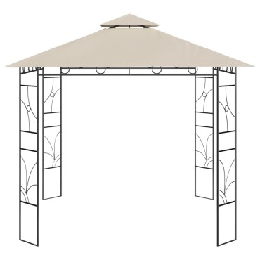 vidaXL Κιόσκι Κρεμ 3 x 3 x 2,7 μ. 160 γρ./μ²
