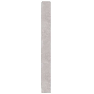 vidaXL Παπουτσοθήκη Γκρι Σκυροδέματος 59x17x169cm Επεξεργασμένο Ξύλο