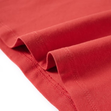 Μπλουζάκι Παιδικό Μακρυμάνικο Χρώμα Burnt Red 140