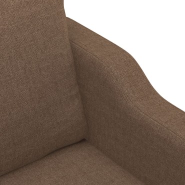 vidaXL Καναπές Διθέσιος Καφέ Υφασμάτινος 138x77x80cm 1 τεμ.