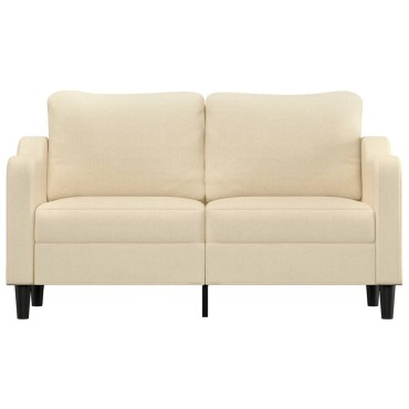 vidaXL Καναπές Διθέσιος Κρεμ Υφασμάτινος 158x77x80cm 1 τεμ.