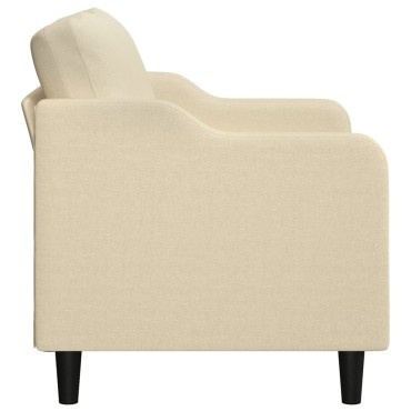 vidaXL Καναπές Διθέσιος Κρεμ Υφασμάτινος 158x77x80cm 1 τεμ.