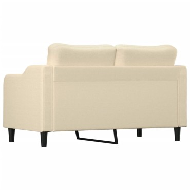 vidaXL Καναπές Διθέσιος Κρεμ Υφασμάτινος 158x77x80cm 1 τεμ.