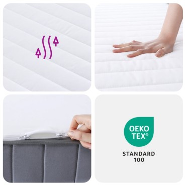 vidaXL Στρώμα Αφρού Medium Soft 200x200cm 1 τεμ. - Διπλό