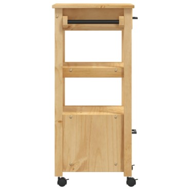 vidaXL Τρόλεϊ Κουζίνας MONZA 48x40x90cm από Μασίφ Ξύλο Πεύκου 1 τεμ.