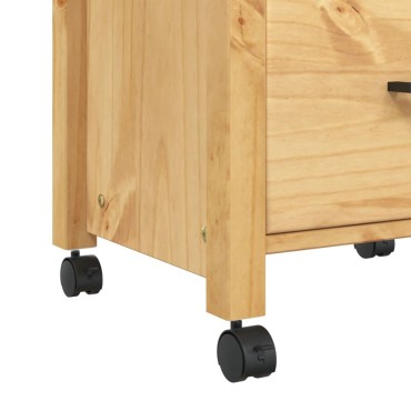 vidaXL Τρόλεϊ Κουζίνας MONZA 48x40x90cm από Μασίφ Ξύλο Πεύκου 1 τεμ.