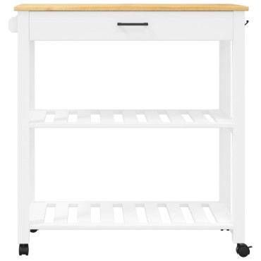 vidaXL Τρόλεϊ Κουζίνας MONZA 84x40x90cm από Μασίφ Ξύλο Πεύκου 1 τεμ.
