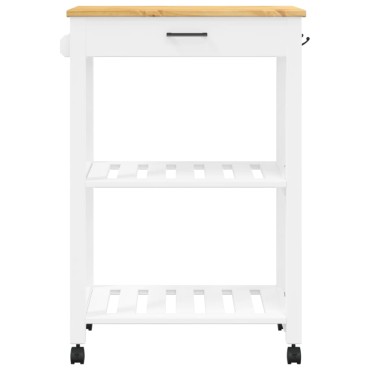 vidaXL Τρόλεϊ Κουζίνας MONZA 60x40x90cm από Μασίφ Ξύλο Πεύκου 1 τεμ.