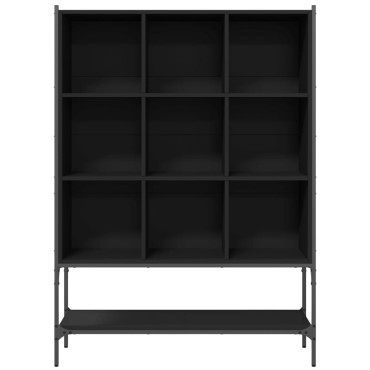 vidaXL Βιβλιοθήκη Μαύρη 102x30x141,5cm από Επεξεργασμένο Ξύλο 1 τεμ.