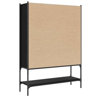 vidaXL Βιβλιοθήκη Μαύρη 102x30x141,5cm από Επεξεργασμένο Ξύλο 1 τεμ.