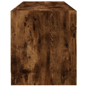 vidaXL Έπιπλο Τηλεόρασης Καπνιστή Δρυς 102x37x42cm Γυάλινες Πόρτες