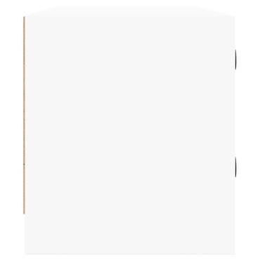 vidaXL Έπιπλο Τηλεόρασης Λευκό 102x37x42cm με Γυάλινες Πόρτες