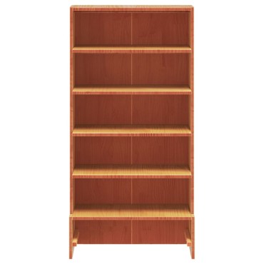 vidaXL Παπουτσοθήκη Καφέ Κεριού 52x30x104cm από Μασίφ Ξύλο Πεύκου