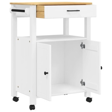 vidaXL Τρόλεϊ Κουζίνας MONZA 60x40x90cm από Μασίφ Ξύλο Πεύκου 1 τεμ.