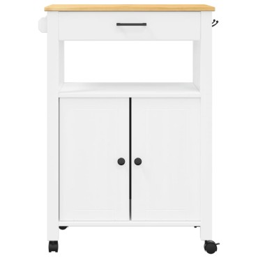 vidaXL Τρόλεϊ Κουζίνας MONZA 60x40x90cm από Μασίφ Ξύλο Πεύκου 1 τεμ.