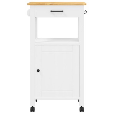 vidaXL Τρόλεϊ Κουζίνας MONZA 48x40x90cm από Μασίφ Ξύλο Πεύκου 1 τεμ.