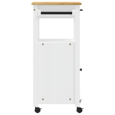 vidaXL Τρόλεϊ Κουζίνας MONZA 48x40x90cm από Μασίφ Ξύλο Πεύκου 1 τεμ.
