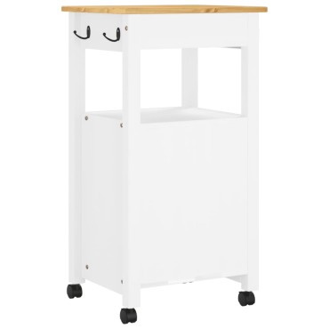 vidaXL Τρόλεϊ Κουζίνας MONZA 48x40x90cm από Μασίφ Ξύλο Πεύκου 1 τεμ.