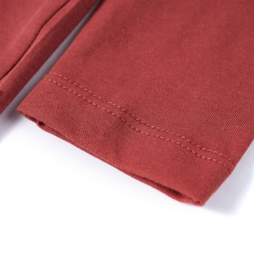 Μπλουζάκι Παιδικό Μακρυμάνικο Χρώμα Burnt Red 140