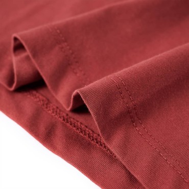 Μπλουζάκι Παιδικό Μακρυμάνικο Χρώμα Burnt Red 140