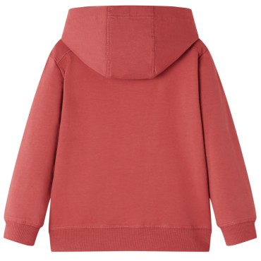 Φούτερ Παιδικό με Κουκούλα Burnt Red 140