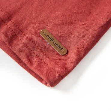 Μπλουζάκι Παιδικό Μακρυμάνικο Χρώμα Burnt Red 140