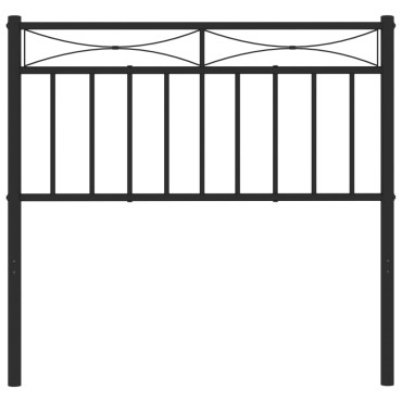 vidaXL Κεφαλάρι Μαύρο Μεταλλικό 95x3x91cm 1 τεμ.