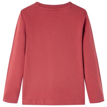 Μπλουζάκι Παιδικό Μακρυμάνικο Χρώμα Burnt Red 128
