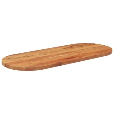 vidaXL Επιφάνεια Τραπεζιού Οβάλ 120x50x3,8cm Μασίφ Ξύλο Ακακίας 1 τεμ.