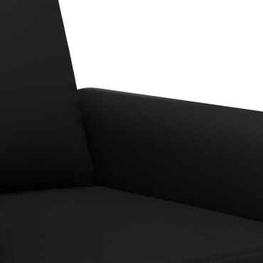 vidaXL Πολυθρόνα Μαύρη από Συνθετικό Δέρμα 92x77x80cm 1 τεμ. Γωνιακός