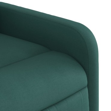 vidaXL Πολυθρόνα Ανακλινόμενη Ηλεκτρική Πράσινο Υφασμάτινη 66x89,5x95,5cm 1 τεμ.