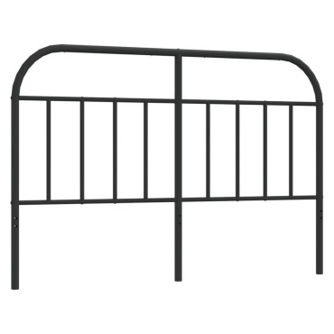 vidaXL Κεφαλάρι Μαύρο Μεταλλικό 146x3x100cm 1 τεμ.