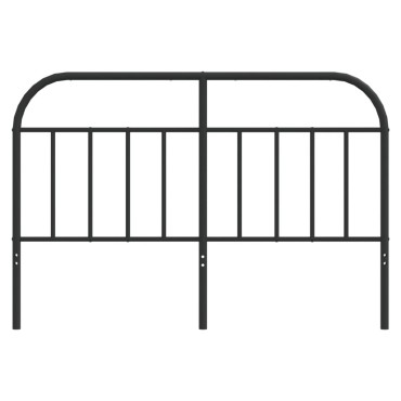 vidaXL Κεφαλάρι Μαύρο Μεταλλικό 146x3x100cm 1 τεμ.