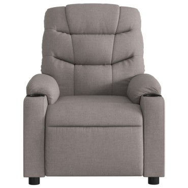 vidaXL Πολυθρόνα Ανακλινόμενη Taupe Υφασμάτινη 75,5x93x99,5cm 1 τεμ.