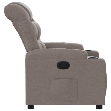 vidaXL Πολυθρόνα Ανακλινόμενη Taupe Υφασμάτινη 75,5x93x99,5cm 1 τεμ.