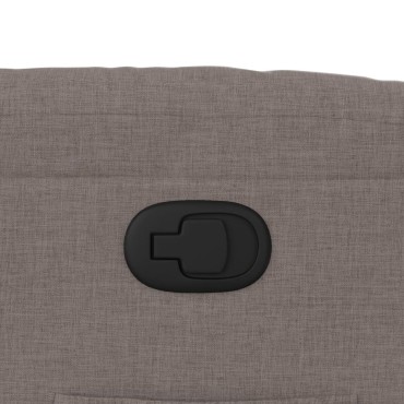 vidaXL Πολυθρόνα Ανακλινόμενη Taupe Υφασμάτινη 75,5x93x99,5cm 1 τεμ.