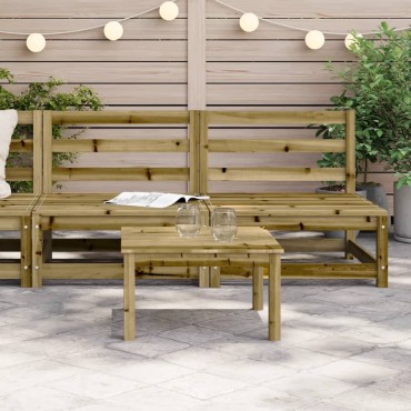 vidaXL Καναπέδες Κήπου Χωρίς Μπράτσα 2 τεμ. 70x70x67cm Επεξ. Πεύκου Διθέσιος