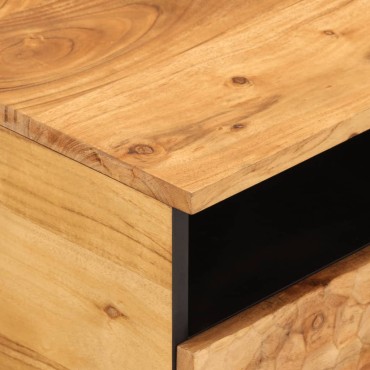 vidaXL Τραπεζάκι Σαλονιού 80x54x40cm από Μασίφ Ξύλο Ακακίας 1 τεμ.
