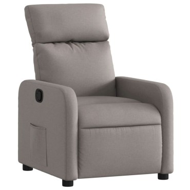 vidaXL Πολυθρόνα Ανακλινόμενη Taupe Υφασμάτινη 66x89,5x95,5cm 1 τεμ.