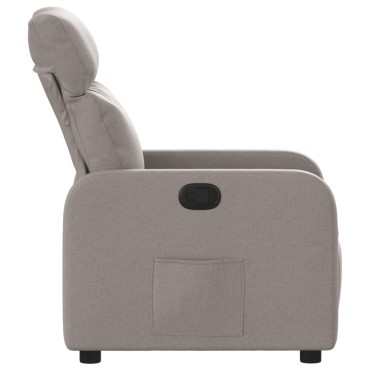 vidaXL Πολυθρόνα Ανακλινόμενη Taupe Υφασμάτινη 66x89,5x95,5cm 1 τεμ.
