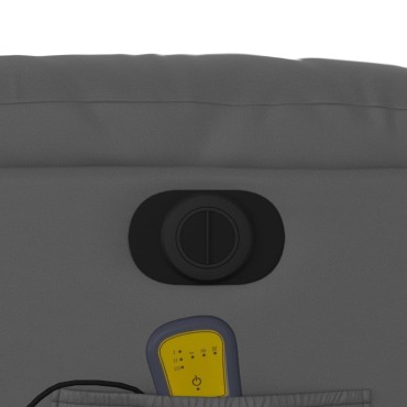 vidaXL Πολυθρόνα Μασάζ Ανακλινόμενη με Ανύψωση Συνθετικό Δέρμα 77x93x99cm 1 τεμ.