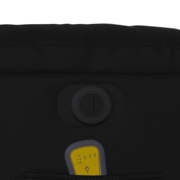 vidaXL Πολυθρόνα Μασάζ Ανακλινόμενη Ηλεκτρική Μαύρη Συνθετικό Δέρμα 77x93x99cm 1 τεμ.