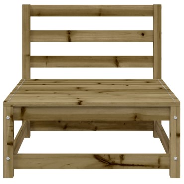 vidaXL Καναπέδες Κήπου Χωρίς Μπράτσα 3 τεμ. 70x70x67cm Επεξ. Πεύκου Τριθέσιος