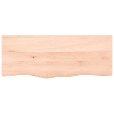vidaXL Πάγκος Μπάνιου 100x40x(2-6) εκ. από Ακατέργαστο Μασίφ Ξύλο