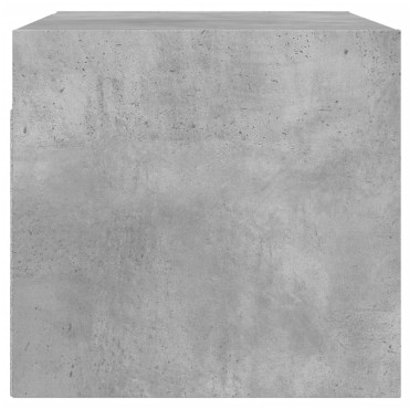 vidaXL Κομοδίνα 2 τεμ. Γκρι Σκυρ. 68,5x37x35cm με Γυάλινες Πόρτες