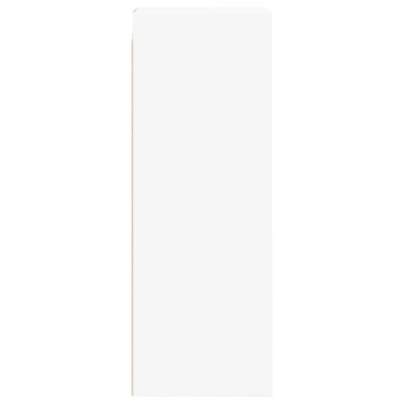 vidaXL Ντουλάπι Τοίχου Λευκό 35x37x100cm με Γυάλινες Πόρτες 1 τεμ.