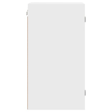 vidaXL Ντουλάπι Τοίχου Λευκό 35x37x68,5cm με Γυάλινες Πόρτες 1 τεμ.