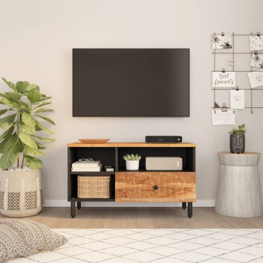 vidaXL Έπιπλο Τηλεόρασης 80x33x46cm από Μασίφ Ξύλο Ακακίας