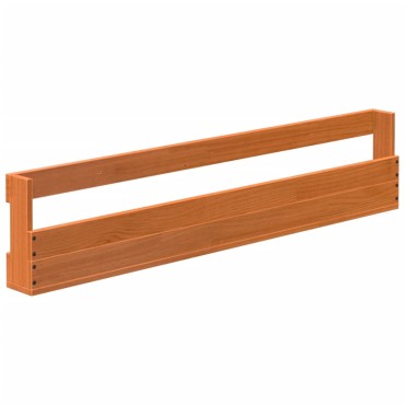 vidaXL Παπουτσοθήκη Επιτοίχια 2 τεμ. Μελί 110x8,5x23,5cm Μασίφ Πεύκο
